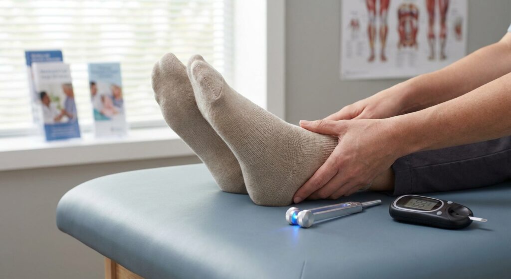 Charcot foot warning signs for diabetic patients