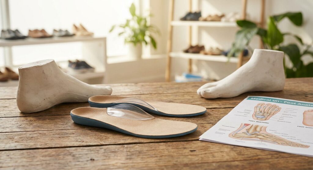 Custom orthotics for flat feet