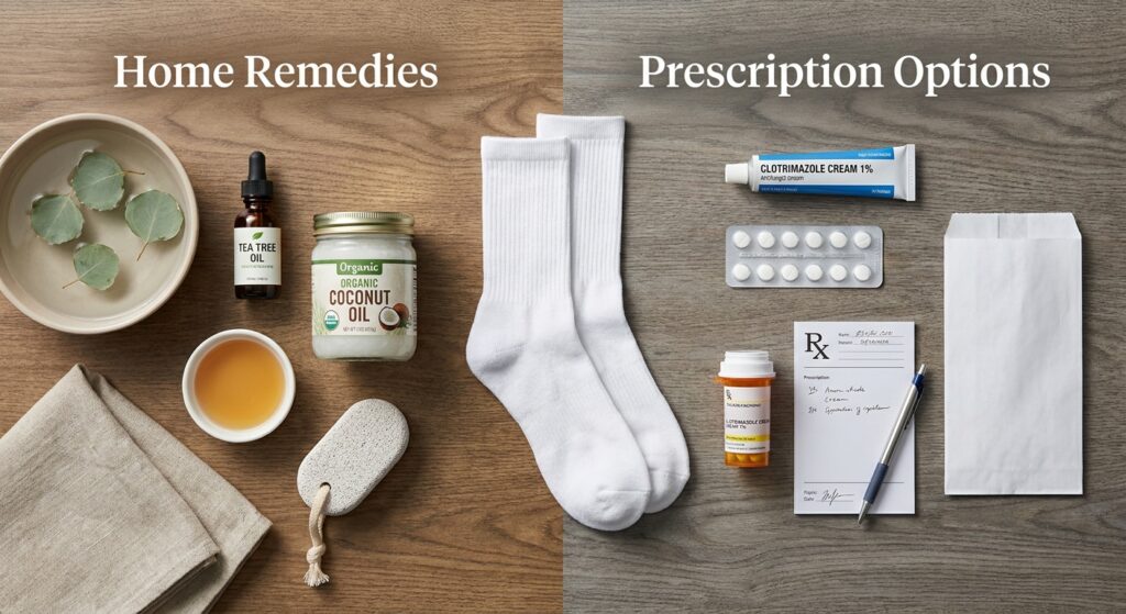 Athlete's foot treatment: home remedies vs prescription options