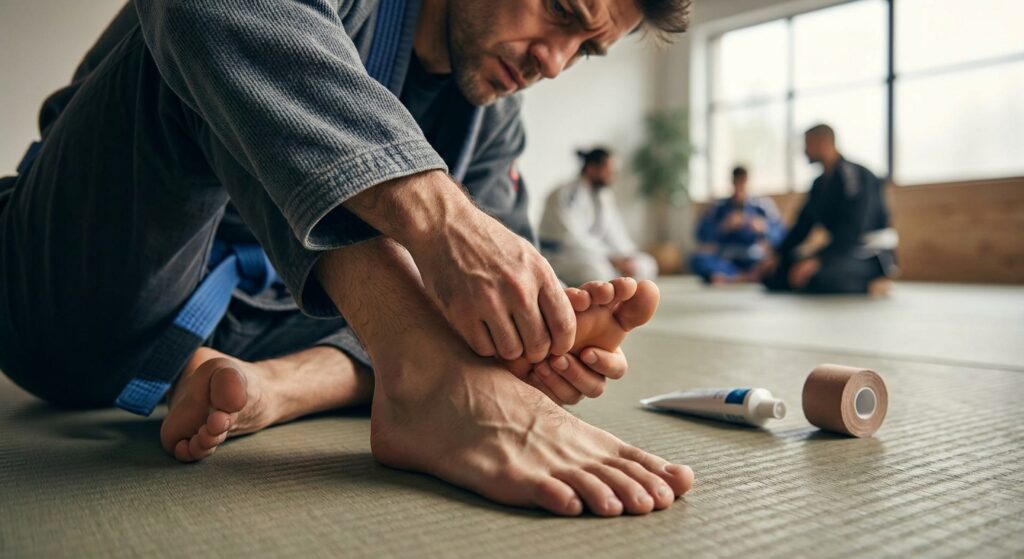 Foot pain in Brazilian jiu-jitsu: causes and remedies