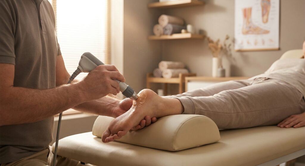 How shockwave therapy works for chronic foot pain