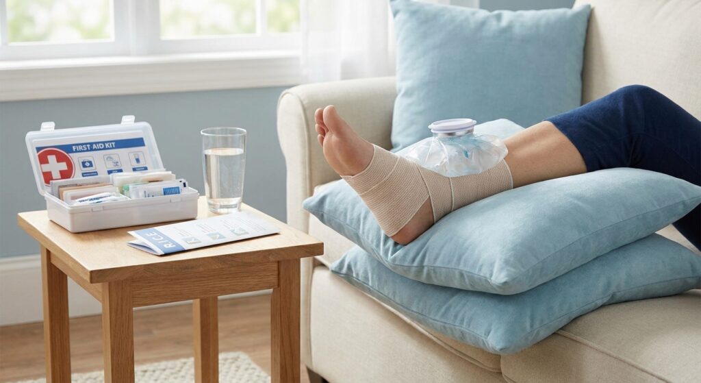 How to treat a sprained ankle: the right protocol matters