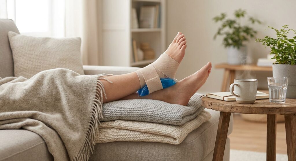 How to treat an ankle sprain at home