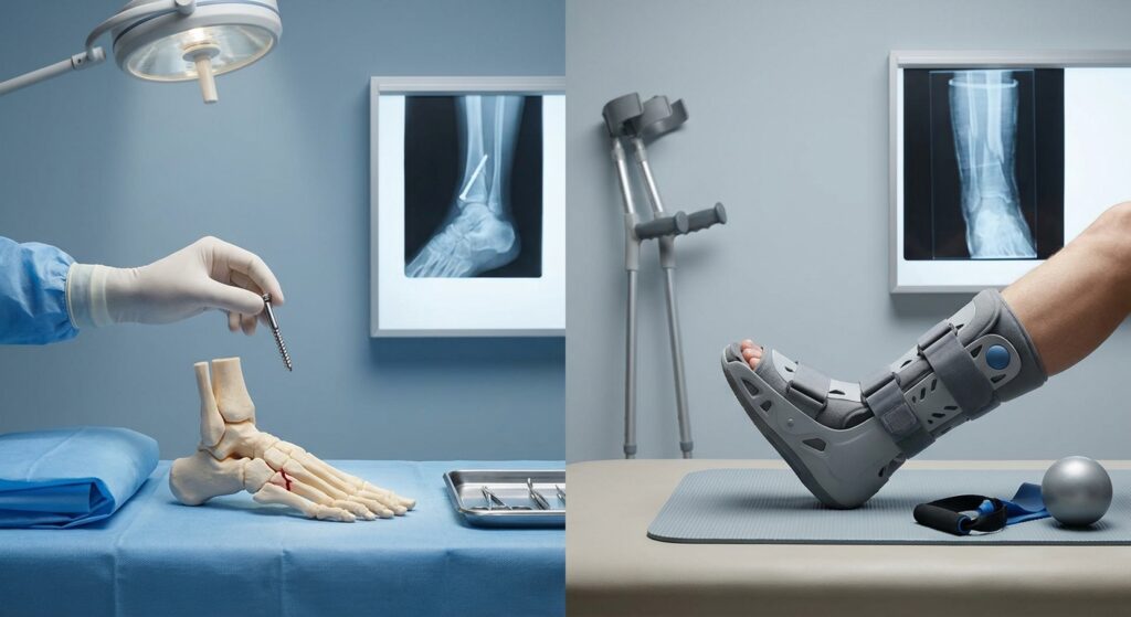 Jones fracture: surgery vs conservative treatment
