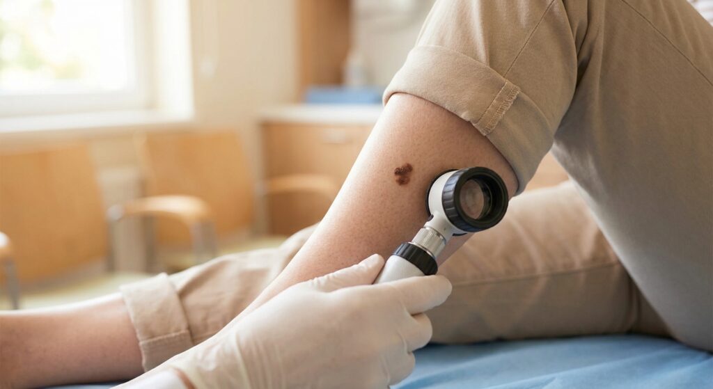 Skin cancer on the leg: photos and early warning signs