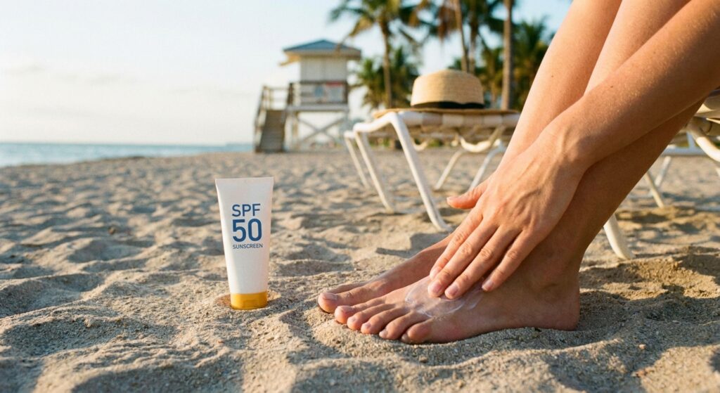 Sunscreen on your feet: why it matters in South Florida