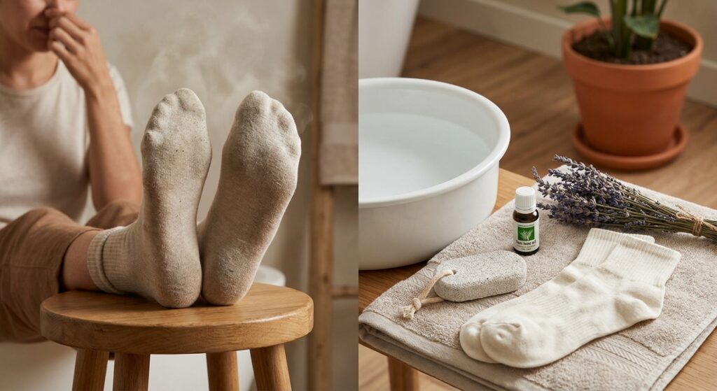 Why do my feet smell and how to fix it