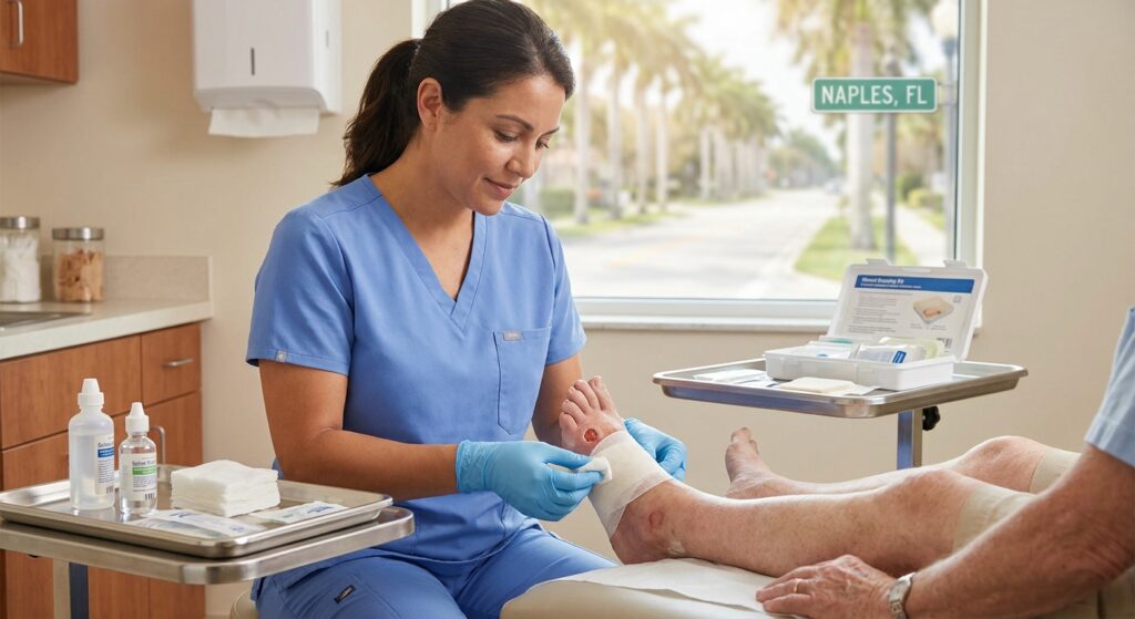Wound care for diabetic foot ulcers in Naples FL
