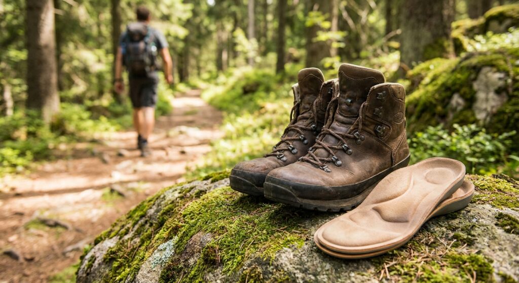 Custom orthotics for hikers and trail walkers