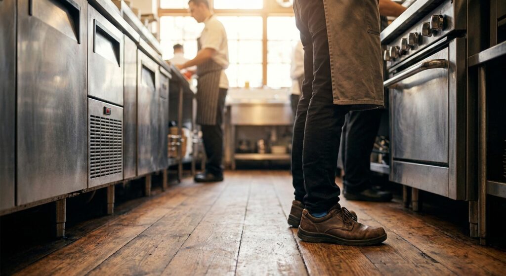 Custom orthotics for restaurant and hospitality workers