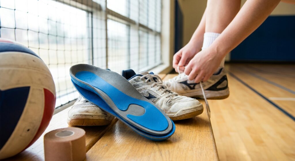 Custom orthotics for volleyball players