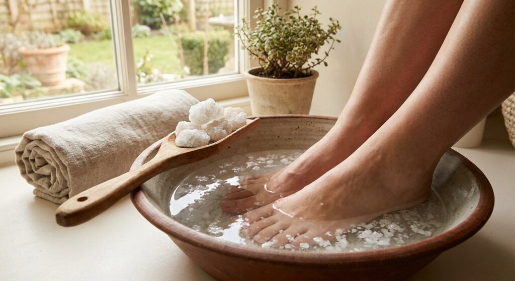 Do Epsom salt foot soaks actually help