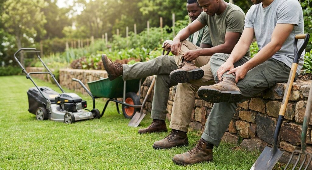 Foot and ankle care for landscapers and lawn crews