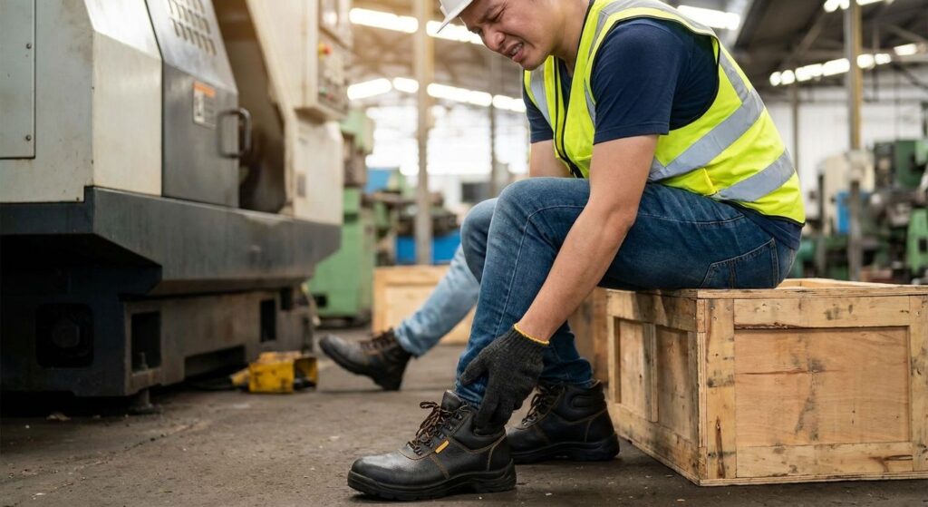 Foot and ankle pain in factory and manufacturing workers