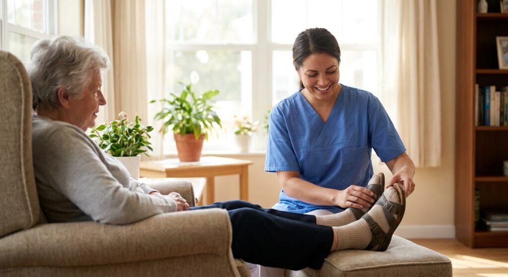 Foot care for assisted living and nursing home residents
