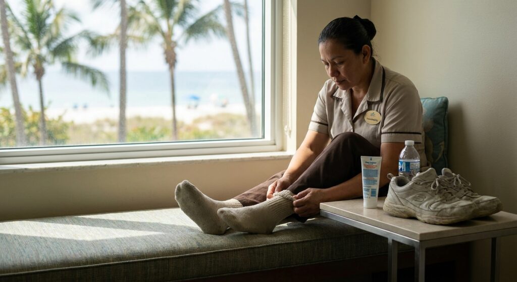 Foot care tips for hotel housekeeping staff in Naples resorts