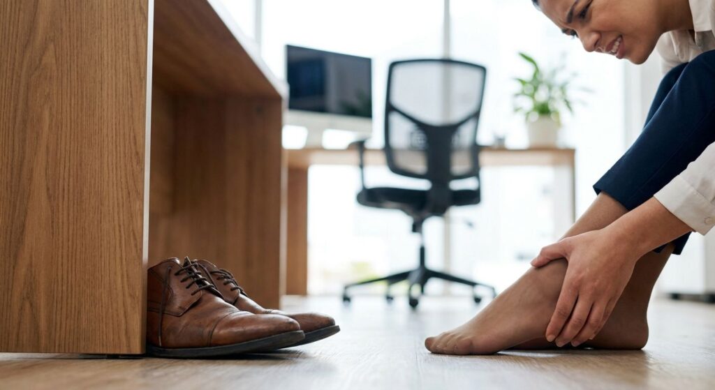 Foot pain from dress shoes: what office workers should know