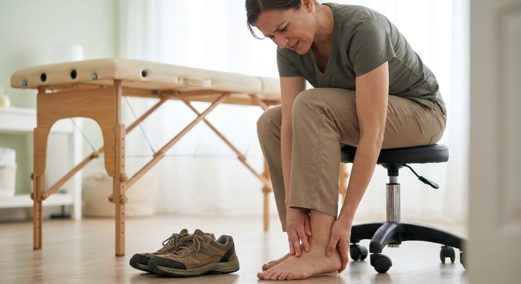 Foot pain in massage therapists: causes and prevention