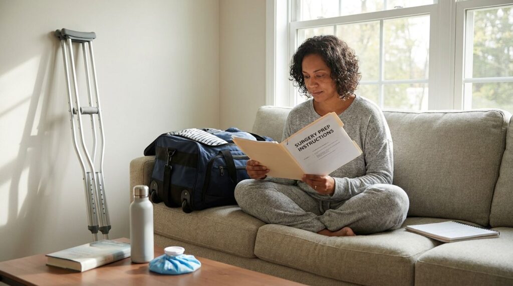 How to prepare for foot or ankle surgery day