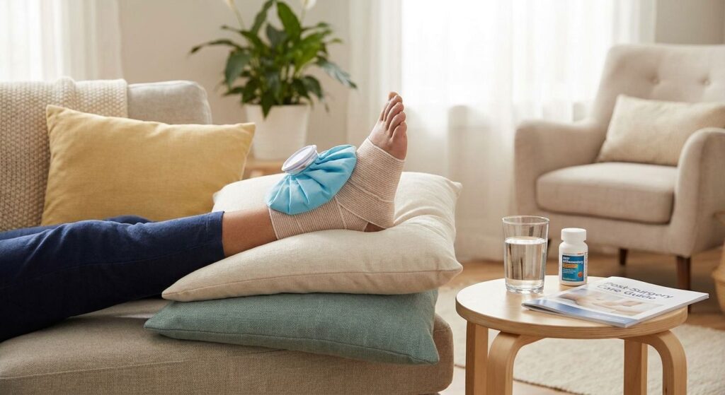 How to reduce swelling after foot or ankle surgery