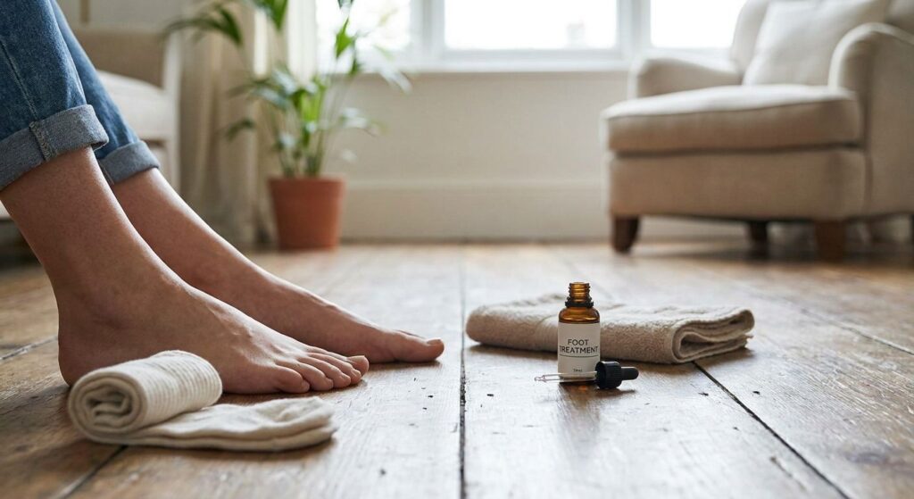 How to stop excessive foot sweating and odor long term