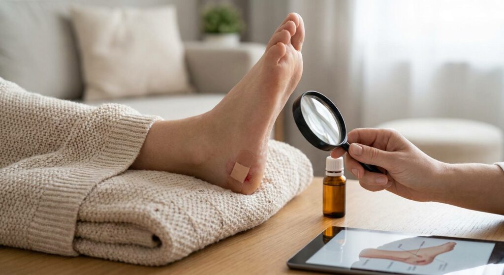 How to tell if a diabetic foot wound is infected