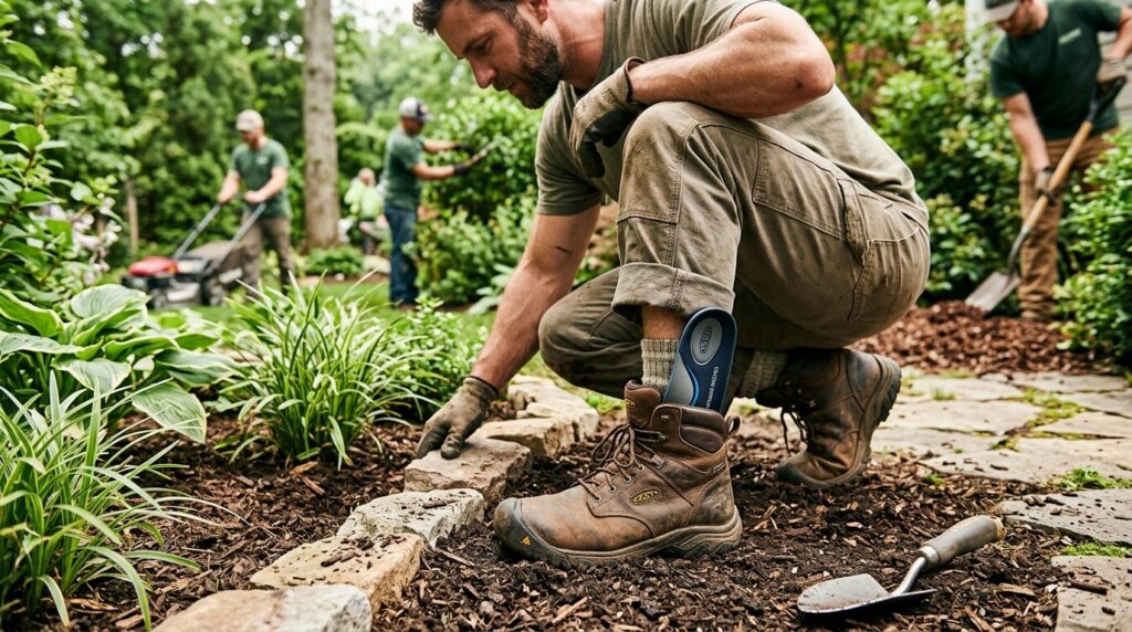 Custom orthotics for landscapers and lawn crews