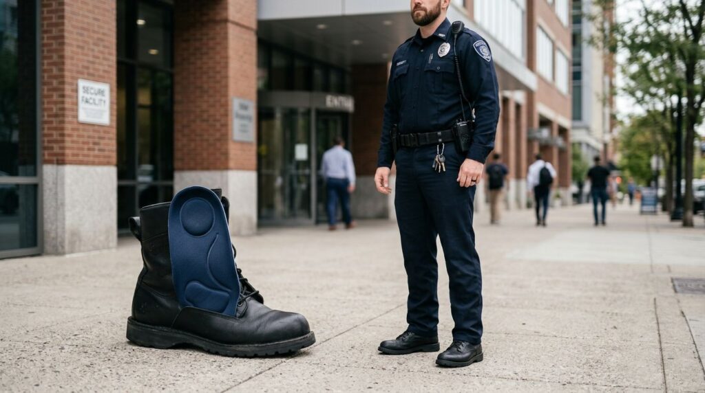 Custom orthotics for security guards