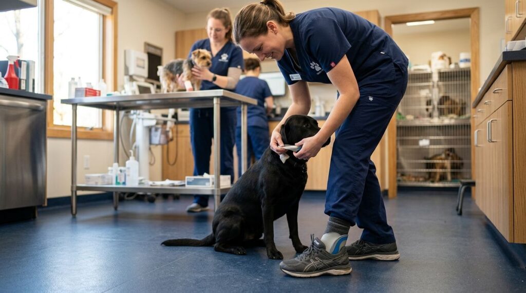 Custom orthotics for veterinary technicians