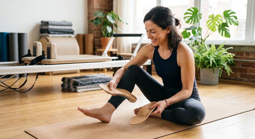 Custom orthotics for yoga and Pilates instructors