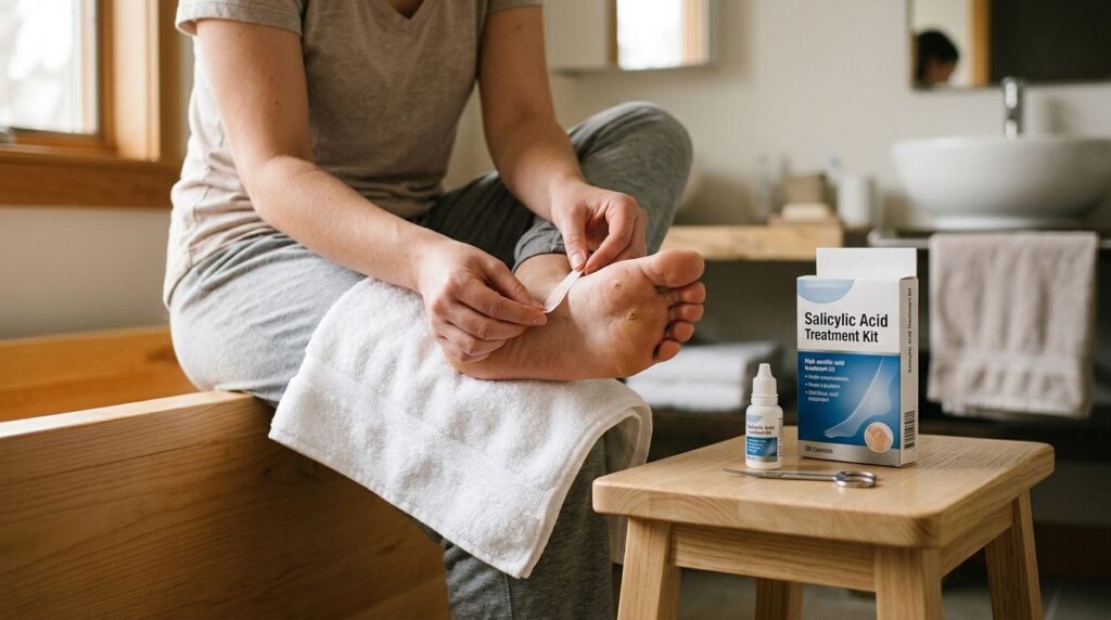 How to safely treat a plantar wart at home