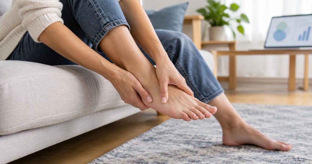 Can a pinched nerve in the foot heal on its own?