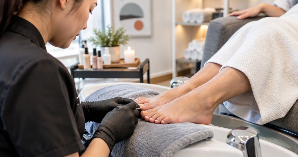 Can you get a pedicure with toenail fungus?